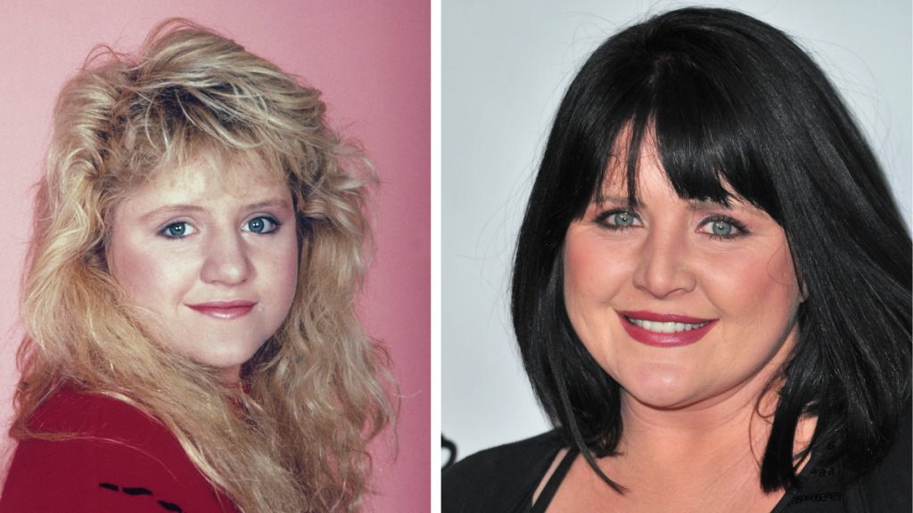 Side-by-side of Tina Yothers then and now