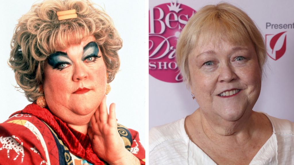 Kathy Kinney in 1999 and 2022
