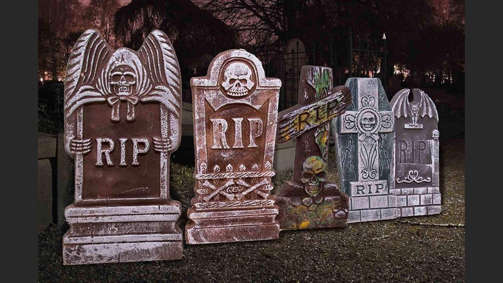 foam tombstones halloween