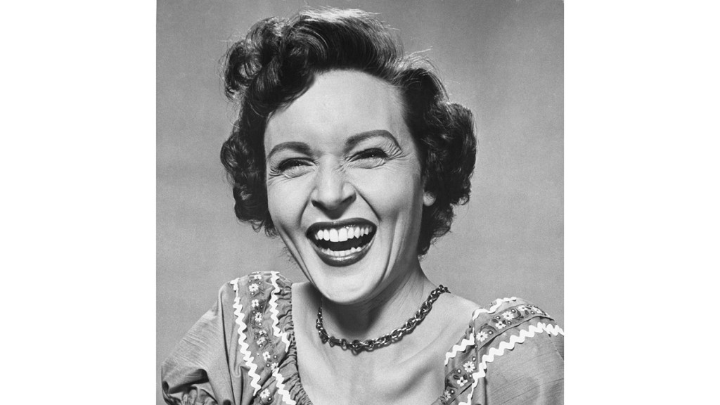 betty white young and laughing