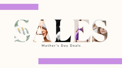 An image with text that reads 'Sales: Mother's Day Deals.'