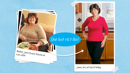 Before and after photos of Jean Davila who lost 167 lbs with the help of cheese for weight loss