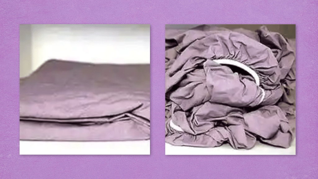 There are two types of people: Those who can fold a fitted sheet and those who can't