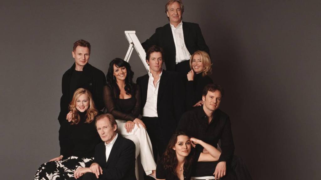 The Love Actually Cast poses for a cast photo