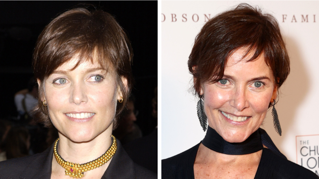 Carey Lowell in 2002 and 2021