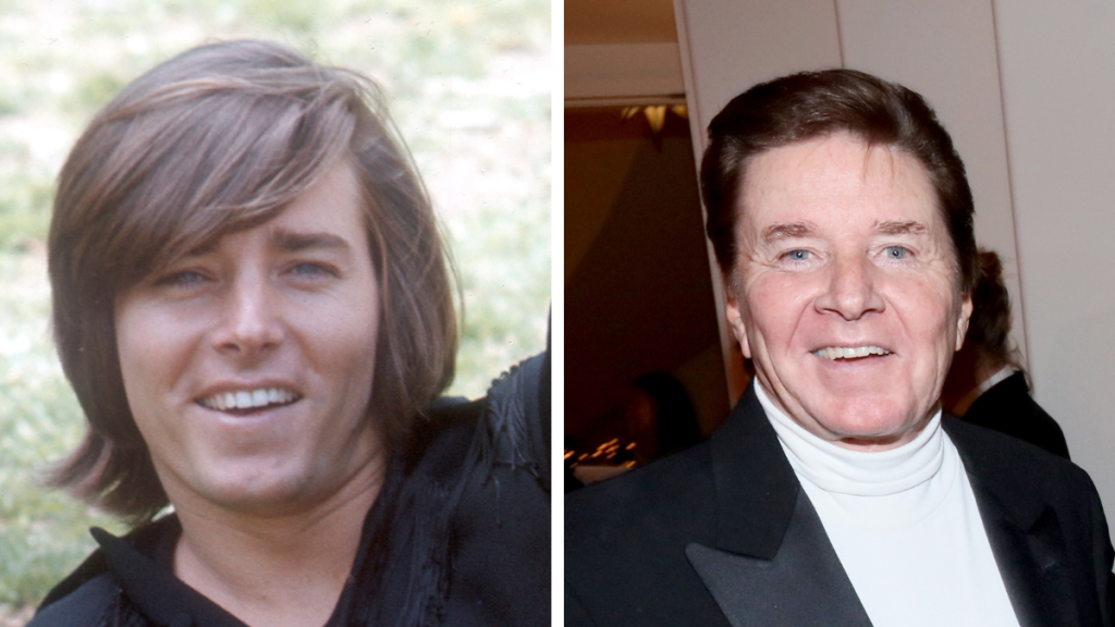 Side-by-side of Bobby Sherman then and now