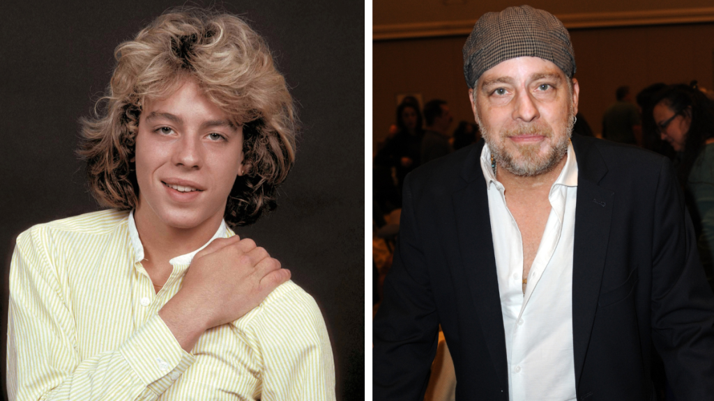 Side-by-side of Leif Garrett then and now