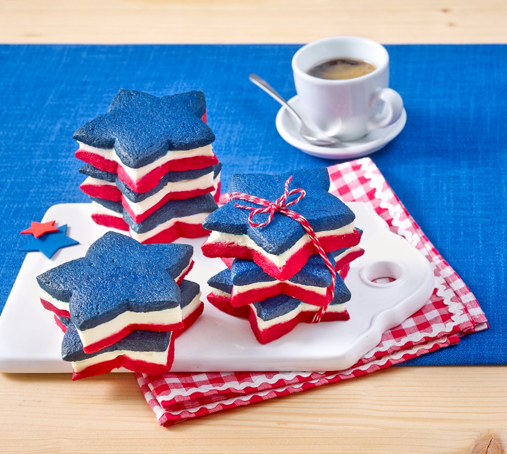4th of July Star Sandwich Cookies