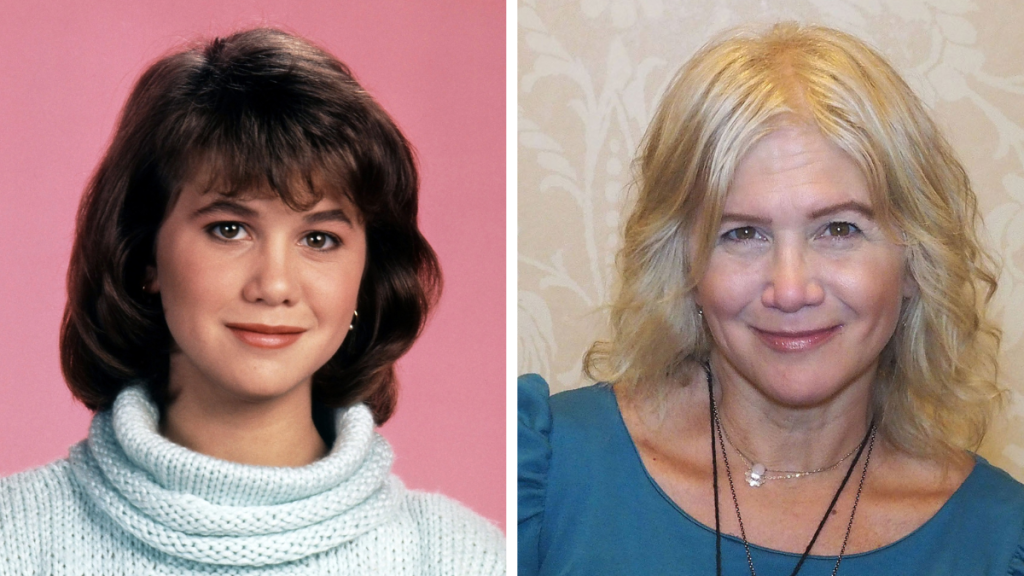 Side-by-side of Tracey Gold then and now