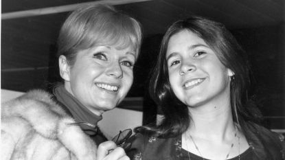 12th February 1972: American actress Debbie Reynolds with her daughter Carrie Fisher.