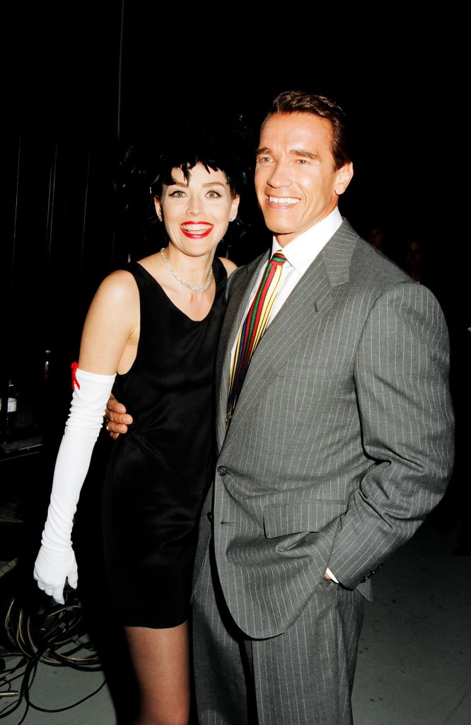 Sharon Stone and Arnold Schwarzenegger, 1993