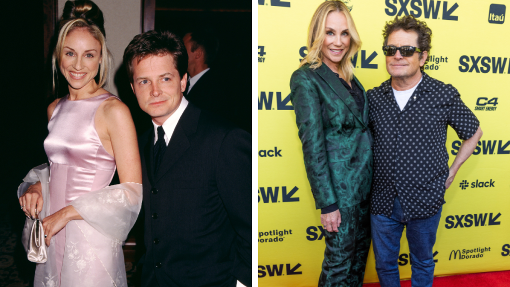 Michael J. Fox and Tracy Pollan in 1996 and 2023 Longest celebrity marriages