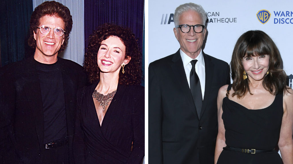 Ted Danson and Mary Steenburgen in 1994 and 2022