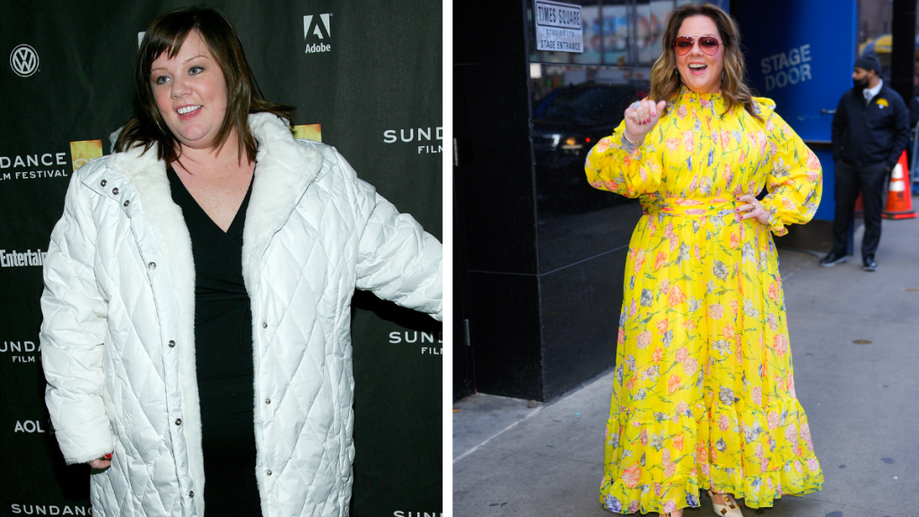 Melissa McCarthy in 2007 and 2023