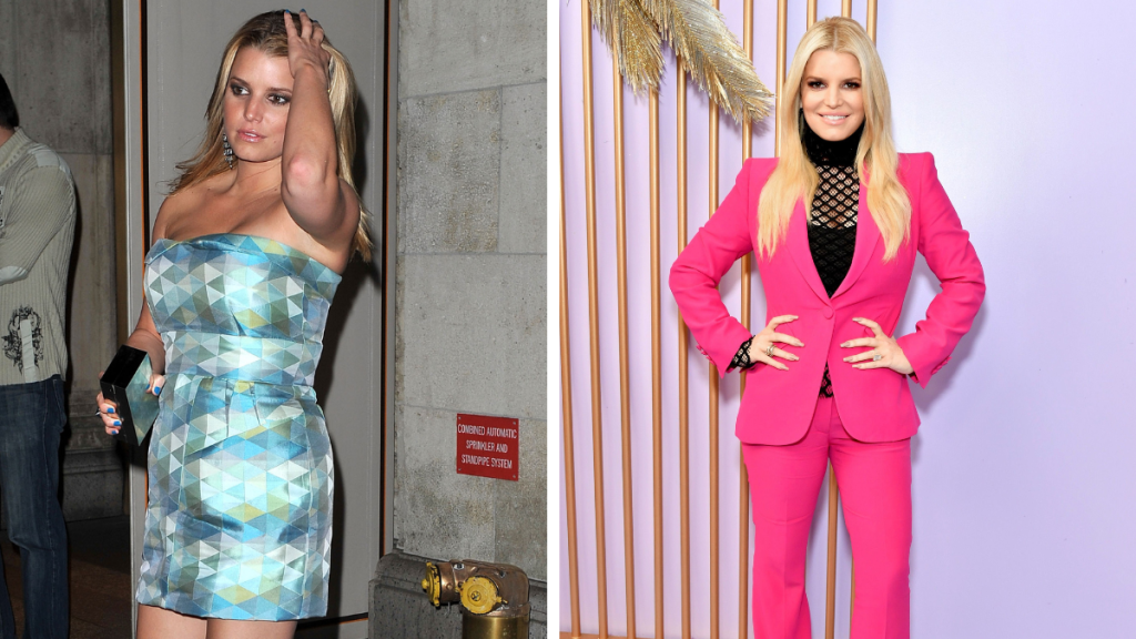 Jessica Simpson in 2010 and 2020