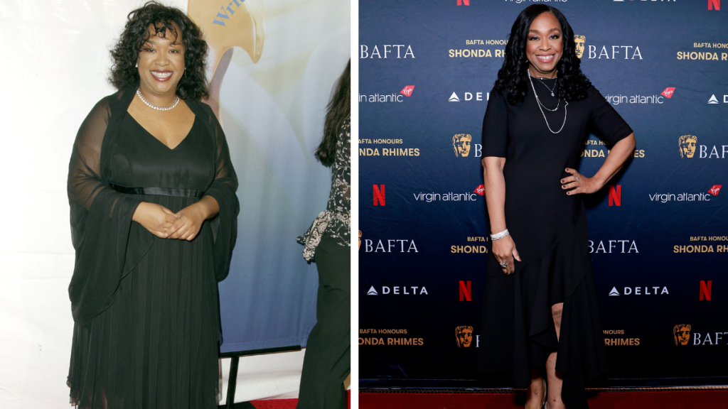 Shonda Rhimes in 2006 and 2023