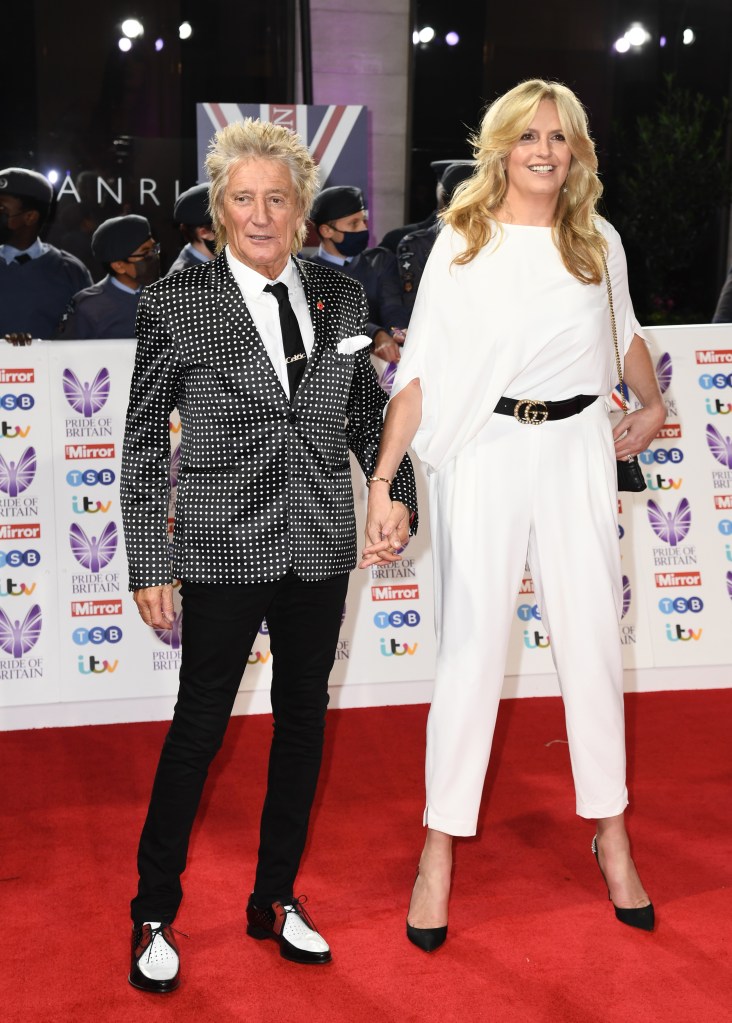 Rod Stewart and Penny Lancaster, 2021