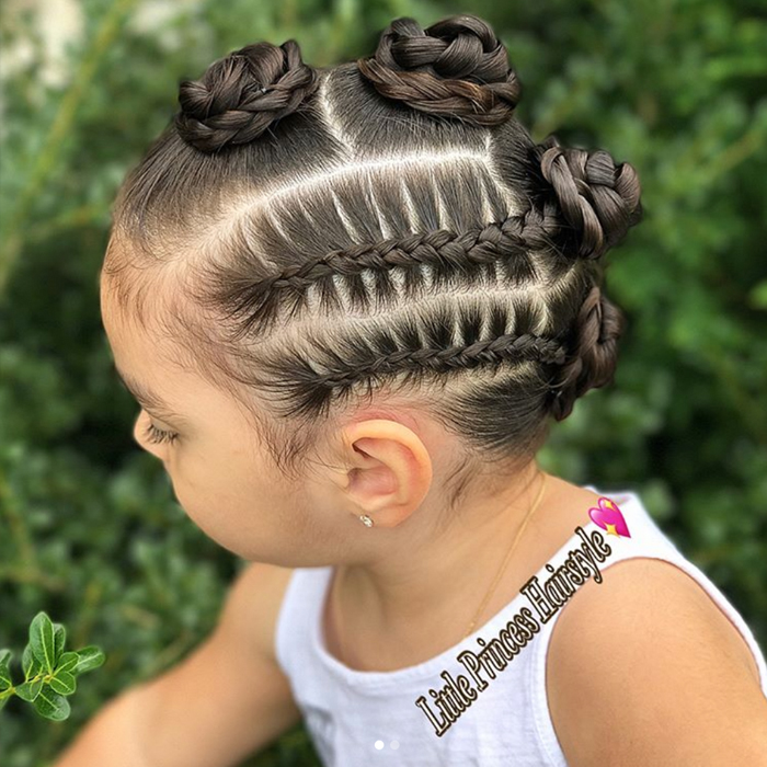 Cutest pigtail hairstyle today! I love the look that elastic accents add to  a style. We also did piggy messy buns a little different way… | Instagram