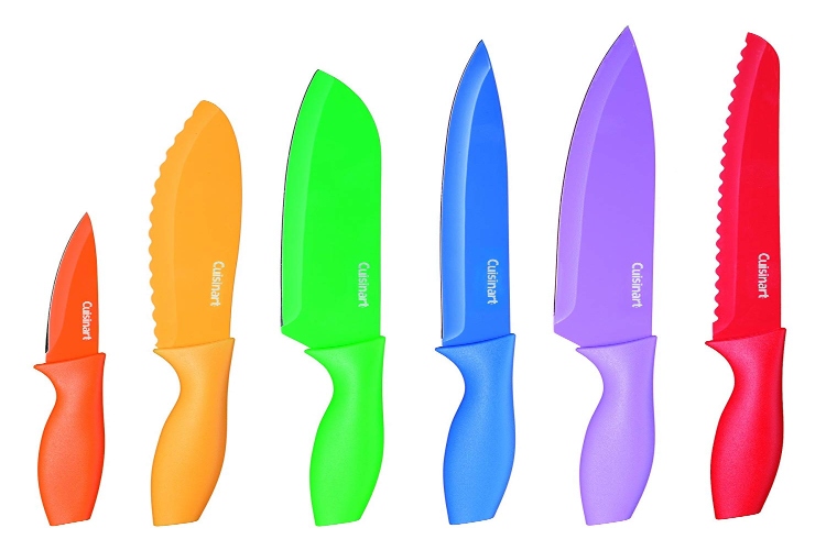 colorful set of knives