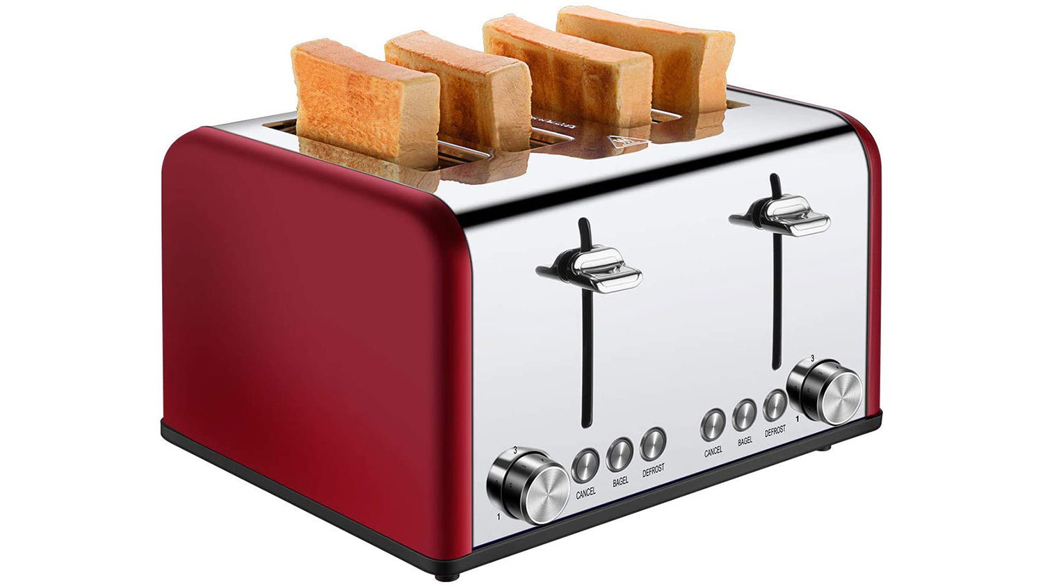 Waffles Toaster 2 Slice Best Rated Prime Wide Slot Stainless Steel Toasters Compact Retro Toaster with 7 Bread Shade Setting & Removable Crumb Tray for Bread 