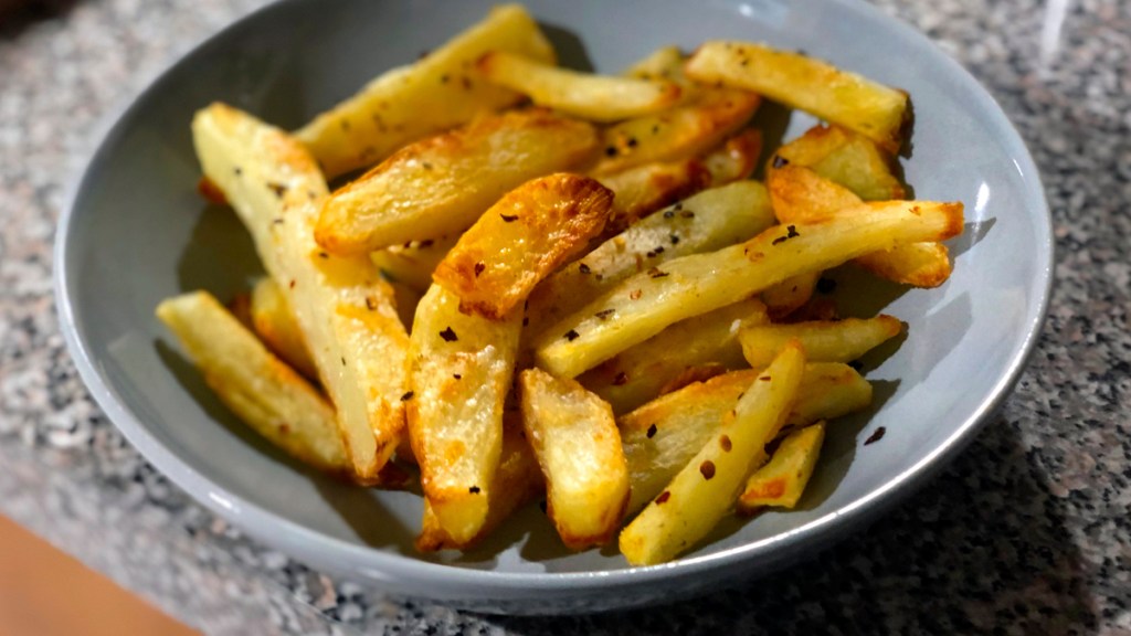 Plate of oven fries