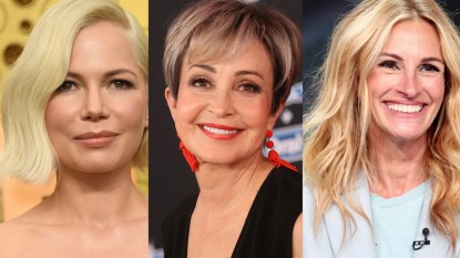 Collage of Michelle Williams, Annie Potts, and Julia Roberts