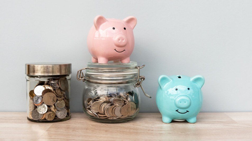 Piggy Bank and Coin Jar