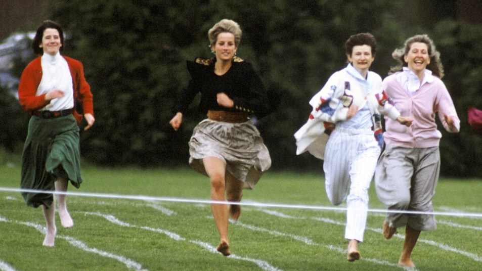 Princess Diana running