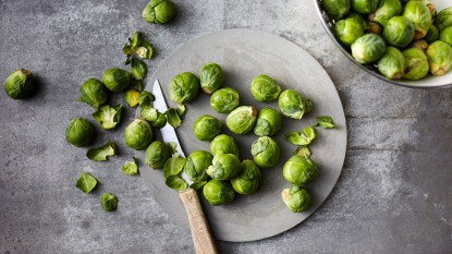 Plate of Brussels sprouts