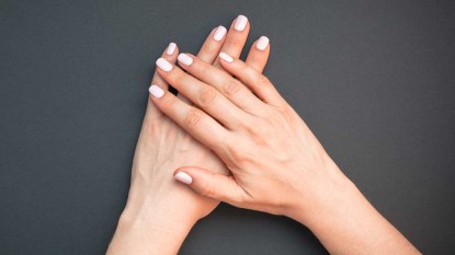 woman's beautifully manicured hands