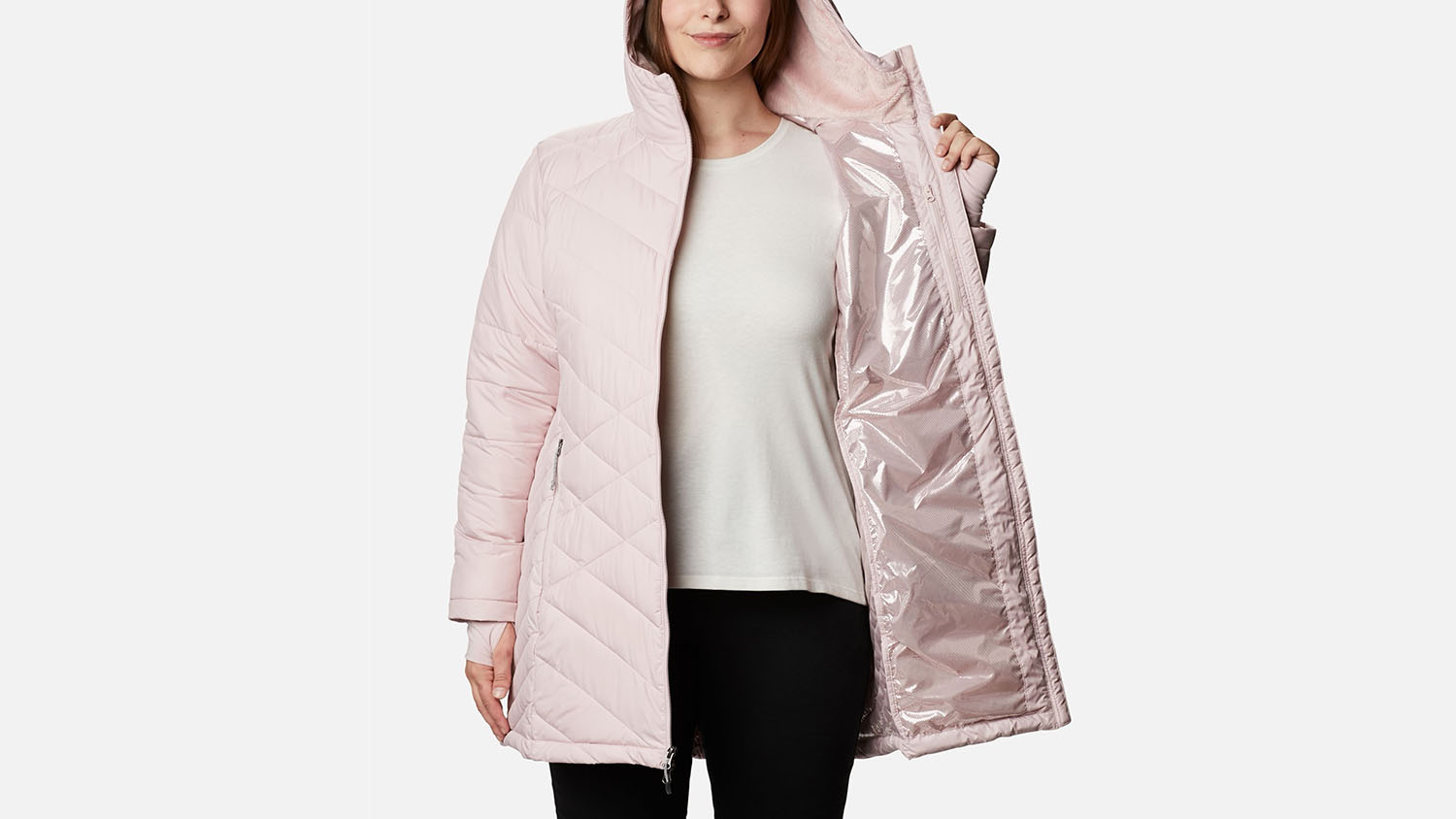 pink columbia heavenly hooded coat