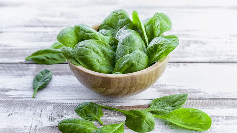 Baby Spinach in a bowl