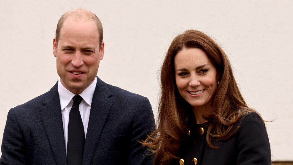 Prince William and Kate Middleton (Princess Diana tribute)