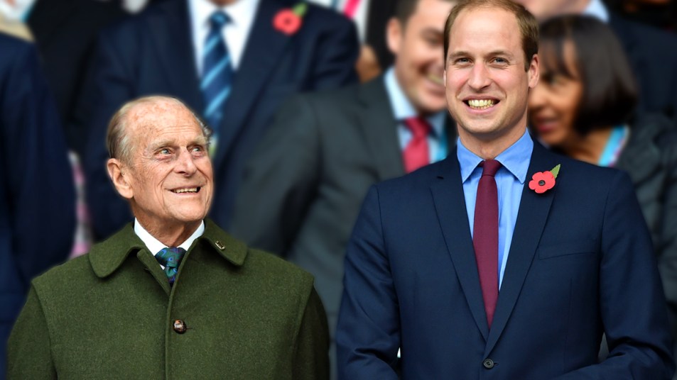 Prince William and Prince Philip