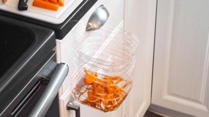 Collecting food scraps is one of many uses for plastic bottles