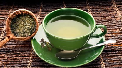 mug of green tea