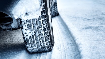 Car Tires In Snow