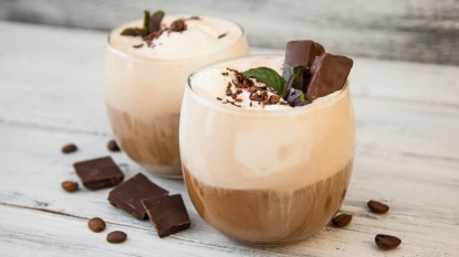 Brewed cacao coffee drinks.