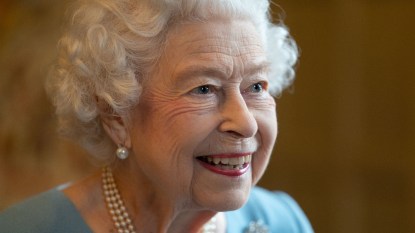 Queen Elizabeth smiling close up