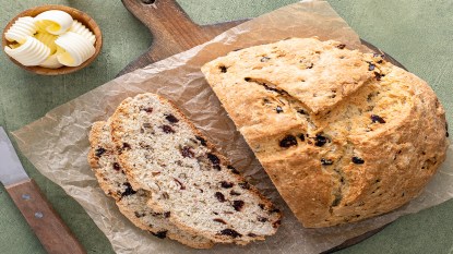 Irish soda bread with shaved butter