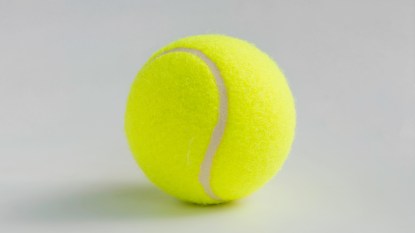 Tennis ball for household uses