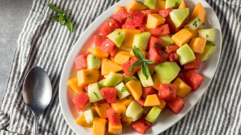 Summer melon fruit salad