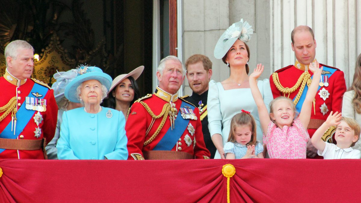The Royal Family on the Buckingham Palace Balcony in 2019
