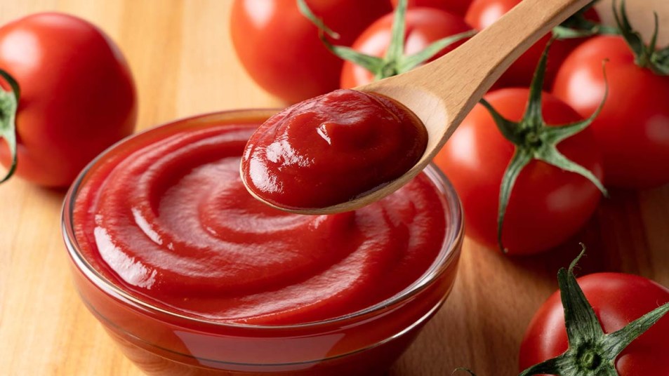 A spoonful of ketchup