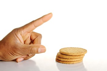 hand and cookies