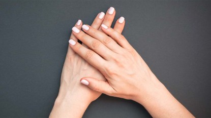 Woman with healthy nails