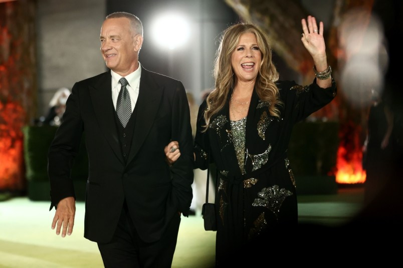 Tom Hanks and Rita Wilson at the Academy Museum of Motion Pictures Opening Gala in 2021