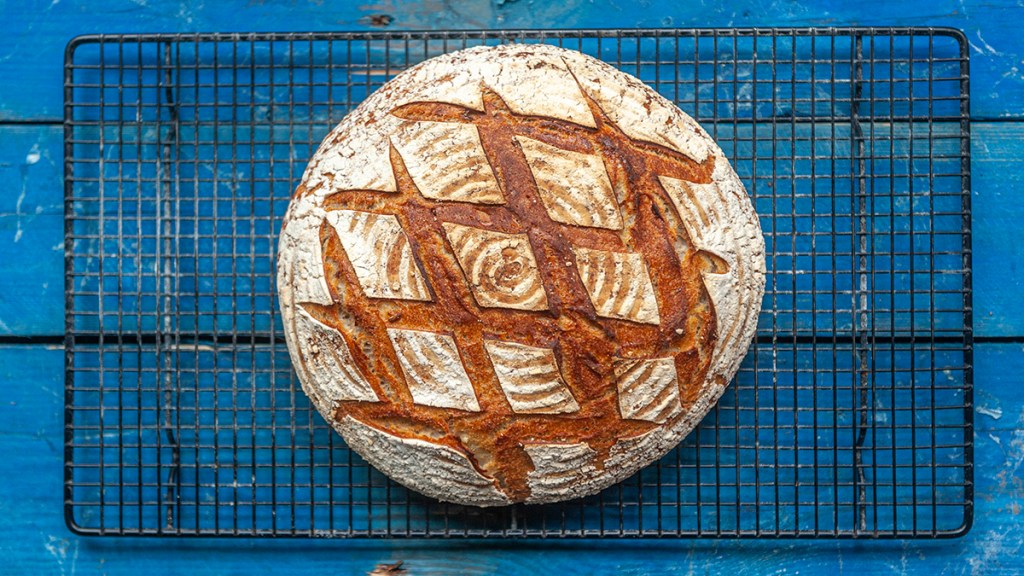 A loaf of sourdough bread that delivers health benefits