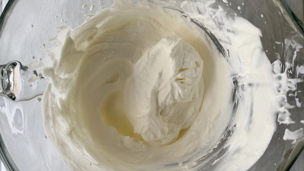Heavy cream whipped cream batch