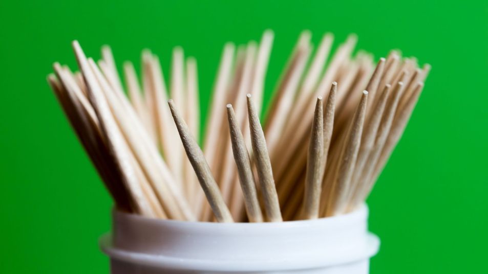 Cup of toothpicks